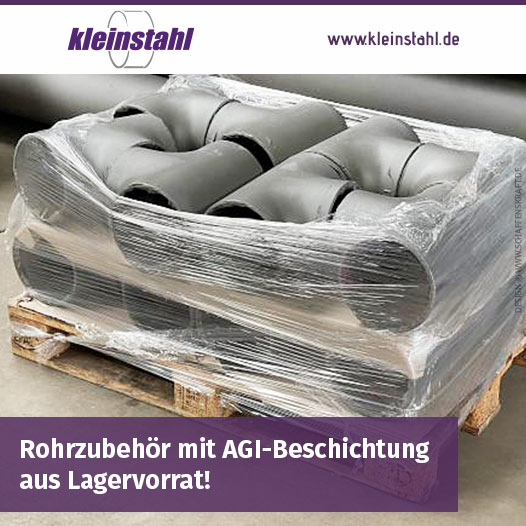 Rohrzubehör mit AGI-Beschichtung aus Lagervorrat!